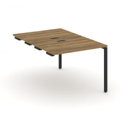 Двойной стол-приставка к опорным тумбам/шкафам CОНCЕПТ CН.ДСПР-001 Сандал Янтарный Антрацит / CONCEPT CN.DSPR-001