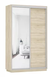 Шкаф-купе двухдверный Экспресс Дуо Медиум 1200х2400х Дуб сонома / 1200х2400h