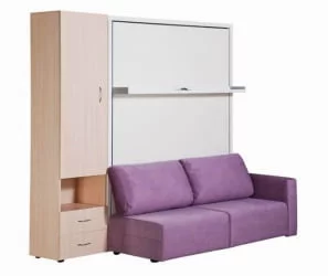 Кровать с подъёмным механизмом Смарт 1 3-в-1 левый 1400 Венге