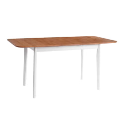 Стол Соната Люкс раздвижной/Sonata Lux extension table массив сосны, антик/белый, 120-(150)х75х73 см