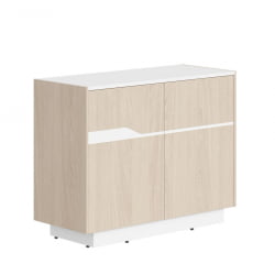 Комод с распашными дверями Line СФ-572101 Дуб светлый Белый