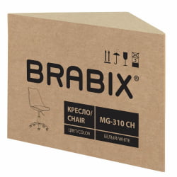 Офисное кресло BRABIX Eames MG-310 CH экокожа Белый