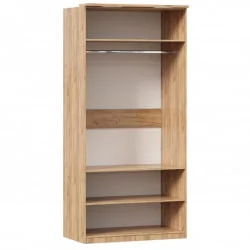 Шкаф двухстворчатый с зеркалом Фиджи ЛД 659.239.000 Дуб Золотой Белый