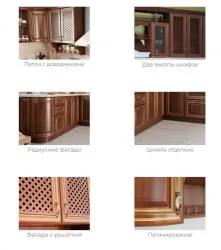 Кухонный гарнитур Кантри №07 Ноче Таволато