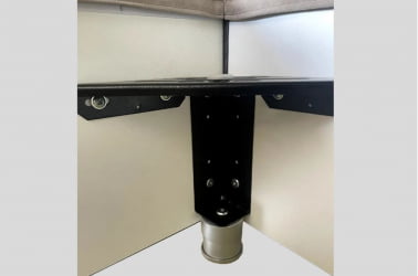 Кровать с основанием Квест 120х200 см ЗО.КМ1.2-03 латте (велюр) / ZO.KM1.2-03