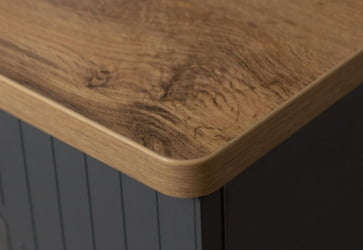 Письменный стол с надстройкой Монако 902.301 Дуб Вотан Оникс Графит