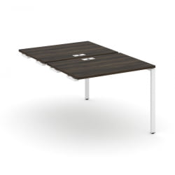 Двойной стол-приставка к опорным тумбам/шкафам CONCEPT CN.DSPR-001 Дуб Мали Белый