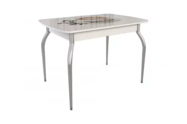 Стол обеденный раздвижной Танго Белый-Кофе