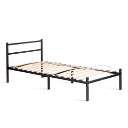 Односпальная кровать Marco металл, 90х200см, черный