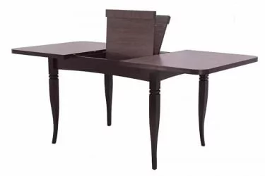 Стол раскладной Ялта-2 с цилиндрическими опорами Венге Анкор темный