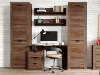 Письменный стол с полками и ящиками Соренто 15 Дуб Стирлинг