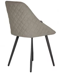 Стул обеденный ДОБРИН СТЕЛЛА (ЭМАЛЬ ЧЕРНЫЙ МУАР велюр Катаниа Кокоа) / DOBRIN STELLA Catania Cocoa)