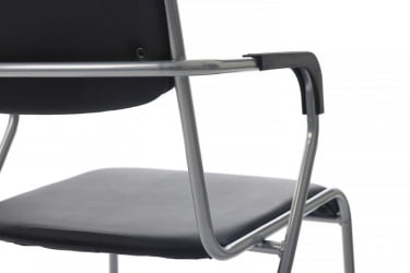 Кресло Никс Плус РCХ ОМКЛ-03 Черный/Металл окрашенный Хром / Nix Plus RCH OMKL-03