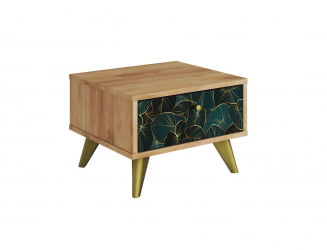Тумба дизайнерская Фьюжн ТМ-004 дуб крафт золотой/TROPICAL