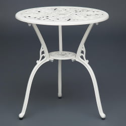 Комплект Secret De Maison Romance (стол +2 стула) алюминиевый сплав, D60/H67, 53х41х89см, butter white