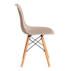 Стул CINDY (EAMES) (mod. 1801) дерево бук/металл/сиденье пластик, 45x51x82 см, Beige (Бежевый) Стул CINDY (EAMES) (mod. 1801) дерево бук/металл/сиденье пластик, 45x51x82 см, Beige (Бежевый)