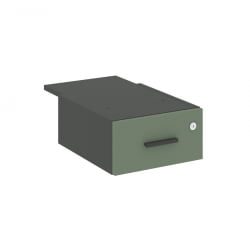 Тумба подвесная с одним ящиком CОНCЕПТ CН.ПТ-003 Б/В Кобо Антрацит / CONCEPT CN.PT-003 B/W