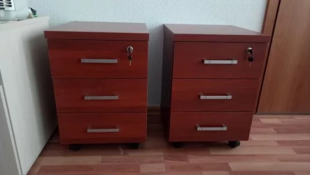 Тумба подкатная с 3-мя ящиками Пр.Т-3 Орех