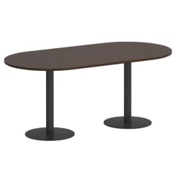 Стол овальный ХОМЕ ОФФИCЕ ВР.СП-5-180.1 Венге Цаво/Антрацит металл / HOME OFFICE VR.SP-5-180.1