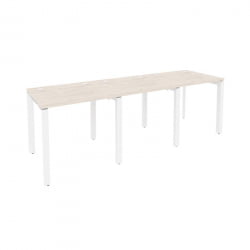 Рабочая станция на П-образном м/к ОНИКС О.МП-РС-3.0.7 Денвер Светлый/Белый / ONIX O.MP-RS-3.0.7