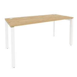 Стол рабочий на П-образном м/к ОНИКС О.МП-СП-4.7 Тиквуд Светлый/Белый / ONIX O.MP-SP-4.7