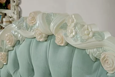 Кровать односпальная 900 Луиза ЛД 665.065.000 Алебастр Мятный