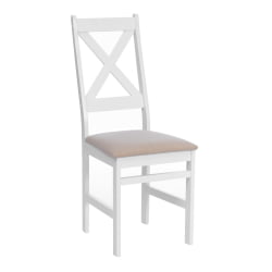 Стул CРОССМАН НЕВ, Многослойный березовый шпон, 41х40х100 см, вхите/велюр бежевый / CROSSMAN NEW, white/велюр