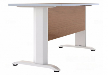 Школьная парта Де Гласси А ЛДСП экран ЛДСП Дуб молочный/ Металл Серый