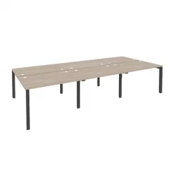 Рабочая станция на П-образном м/к ОНИКС О.МП-Д.РС-6.2.8 Дуб Аттик/Антрацит / ONIX O.MP-D.RS-6.2.8