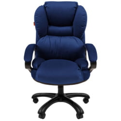 Кресло руководителя CHAIRMAN 434 HOME велюр Синий