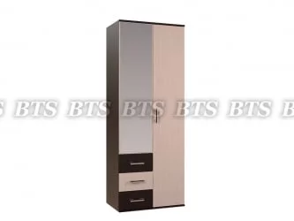 Шкаф двухдверный Белла Венге Дуб Атланта