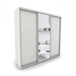 Шкаф-купе 3-х дверный Акцент-Сим ДЗ 2100х600 Выбеленное дерево