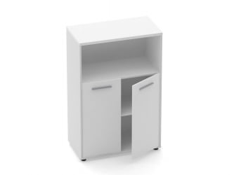 Шкаф 2 широкий закрытый с нишей Дека 10.12.111 Белый / Deka