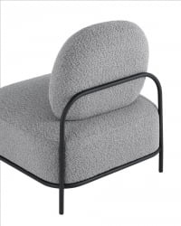 Кресло Стоун нев ткань букле серый / new