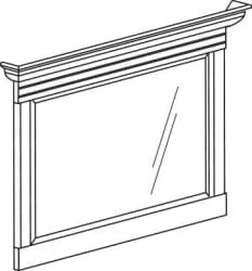 Зеркало Флоренция 674  Дуб оксфорд