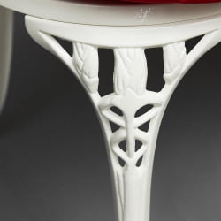 Скамья Secret De Maison Strauss (Штраус) + подушка алюминиевый сплав, 99*56*76, butter white