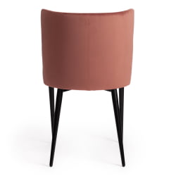 Стул MANTRA (mod. 713) ткань/металл, 49х61х82 см, высота до сидения 49 см, коралловый barkhat 15 /черный