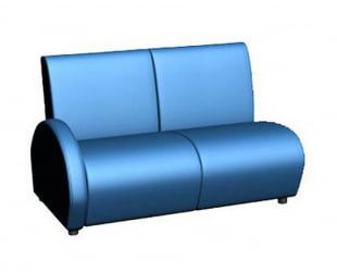 Диван с пластиковыми ножками Клауд V-600/7