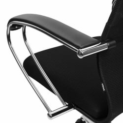 Кресло руководителя БРАБИКС ПРЕМИУМ Ултимате ЕКС-800 хром Черное / BRABIX PREMIUM Ultimate EX-800