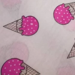 Комплект постельного белья детский мороженки розовые