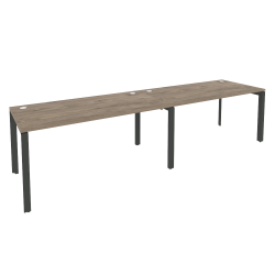 Рабочая станция на П-образном м/к ОНИКС О.МП-РС-2.4.8 Тиувуд Темный/Антрацит / ONIX O.MP-RS-2.4.8