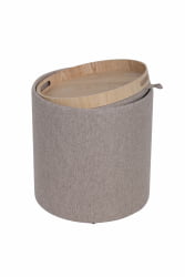 Пуф-столик с ящиком Хюгге S рогожка Бежевый