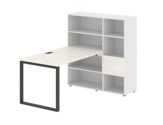 Рабочая станция ЕДИС ЕКРСТ 1213 Ясень Траун Мокко Белый / EDIS EQRST