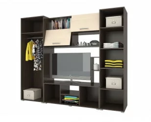 Стенка-горка в гостиную Флора 2 Венге Дуб