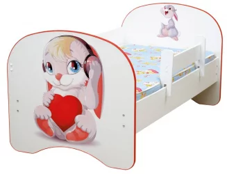 Кровать детская с фотопечатью без ящика 800*1600 Зоопарк