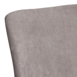 Мягкий стул La Rousse NEW, флок , серый/черный, 29, 45x55x93 см