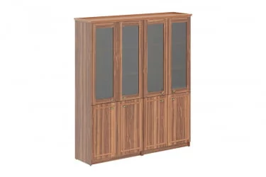Шкаф высокий 2-х секционный комбинированный RHC 180.2 Орех Даллас