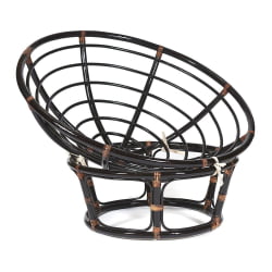 Кресло ПАПАСАН 23/01 В /с подушкой/ диаметр подушки 129 см, 115х101х104 см, Антикуе бровн (античный черно-коричневый), ткань Старт / PAPASAN W Antique brown