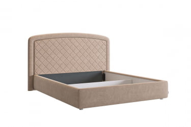 Кровать 1.6 Сильва 2 КМ1.6-18 капучино (велюр) / KM1.6-18