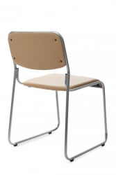 Кресло Никс РCХ ОМКЛ-02 Бежевый/Металл окрашенный Хром / Nix RCH OMKL-02